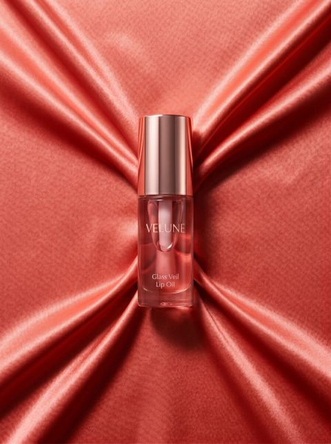 Coral Silk Veil